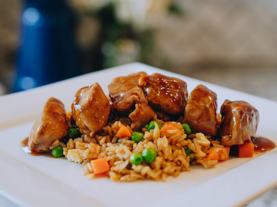 Photo of Teriyaki Pork Tenderloin and Fried Brown Rice