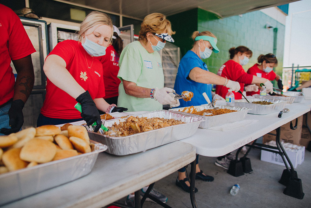 Mercy Chefs serving meals in Mayfield, KY Following tornadoes