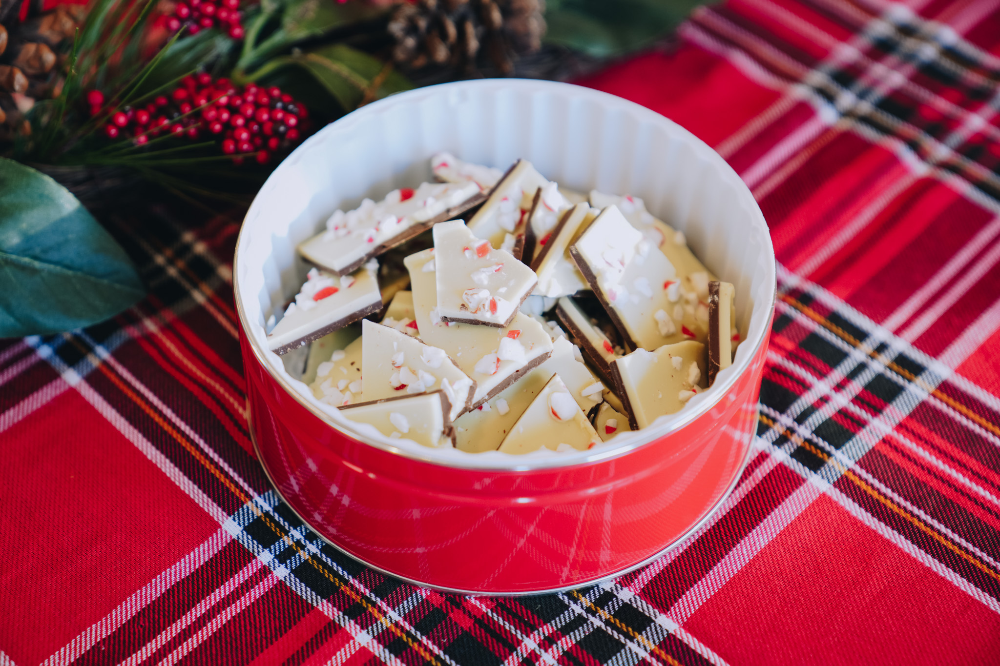 Festive Peppermint Bark 2023