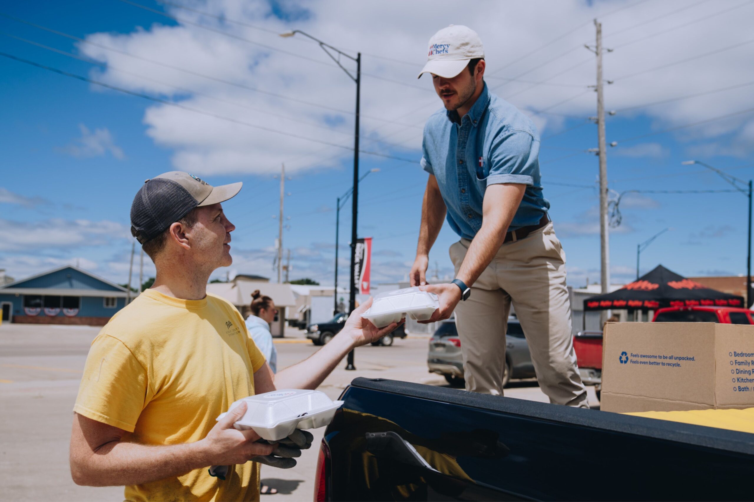 Meal distribution in Rock Valley, IA