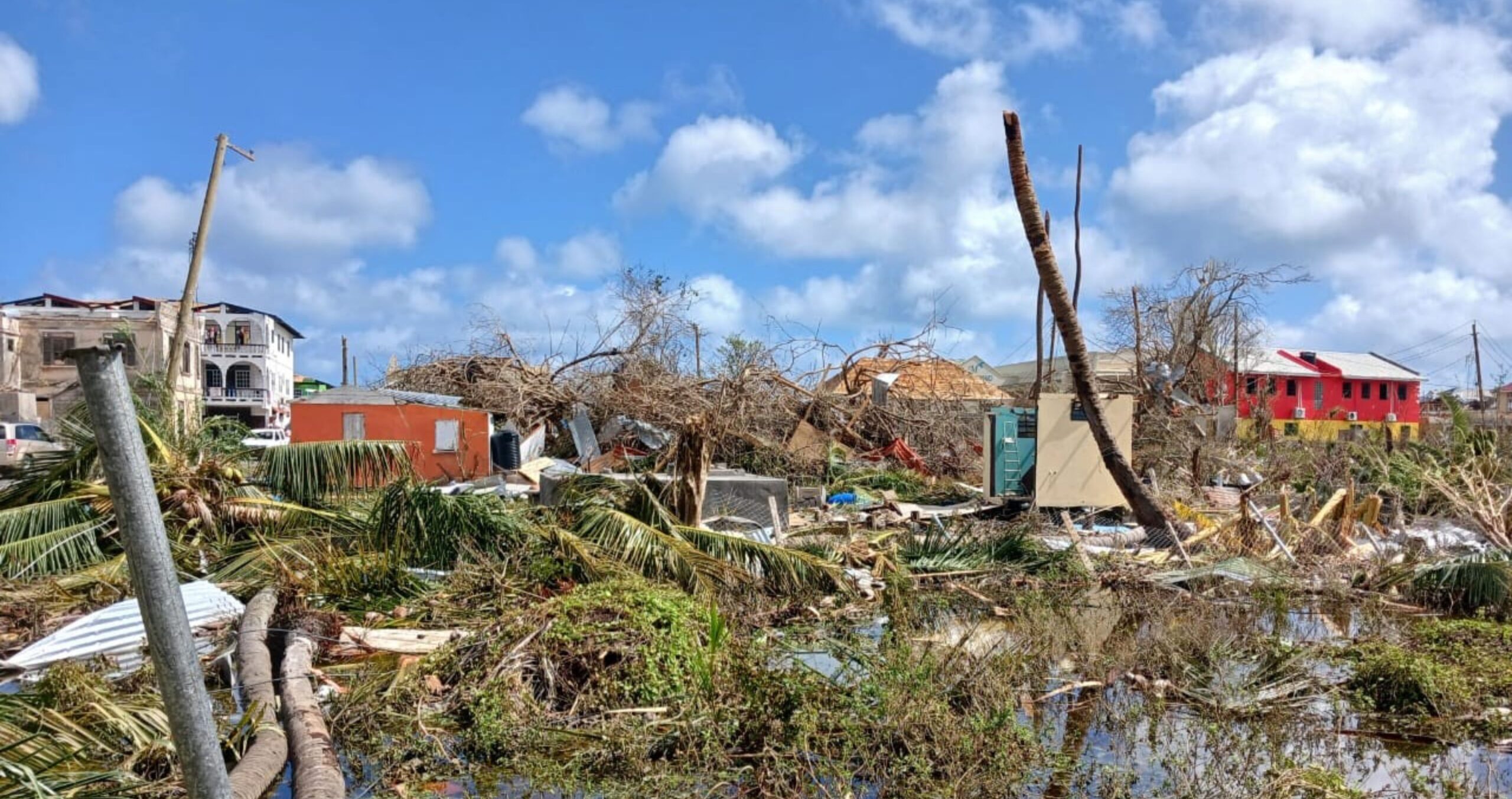 Damage on the island of Carriacou in the aftermath of Hurricane Beryl