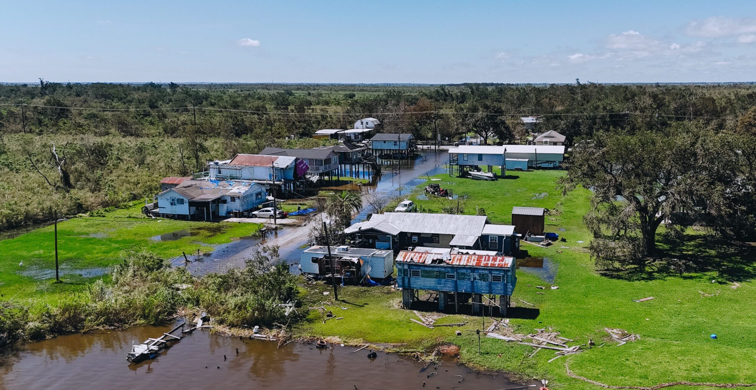 Damage in Houma, LA