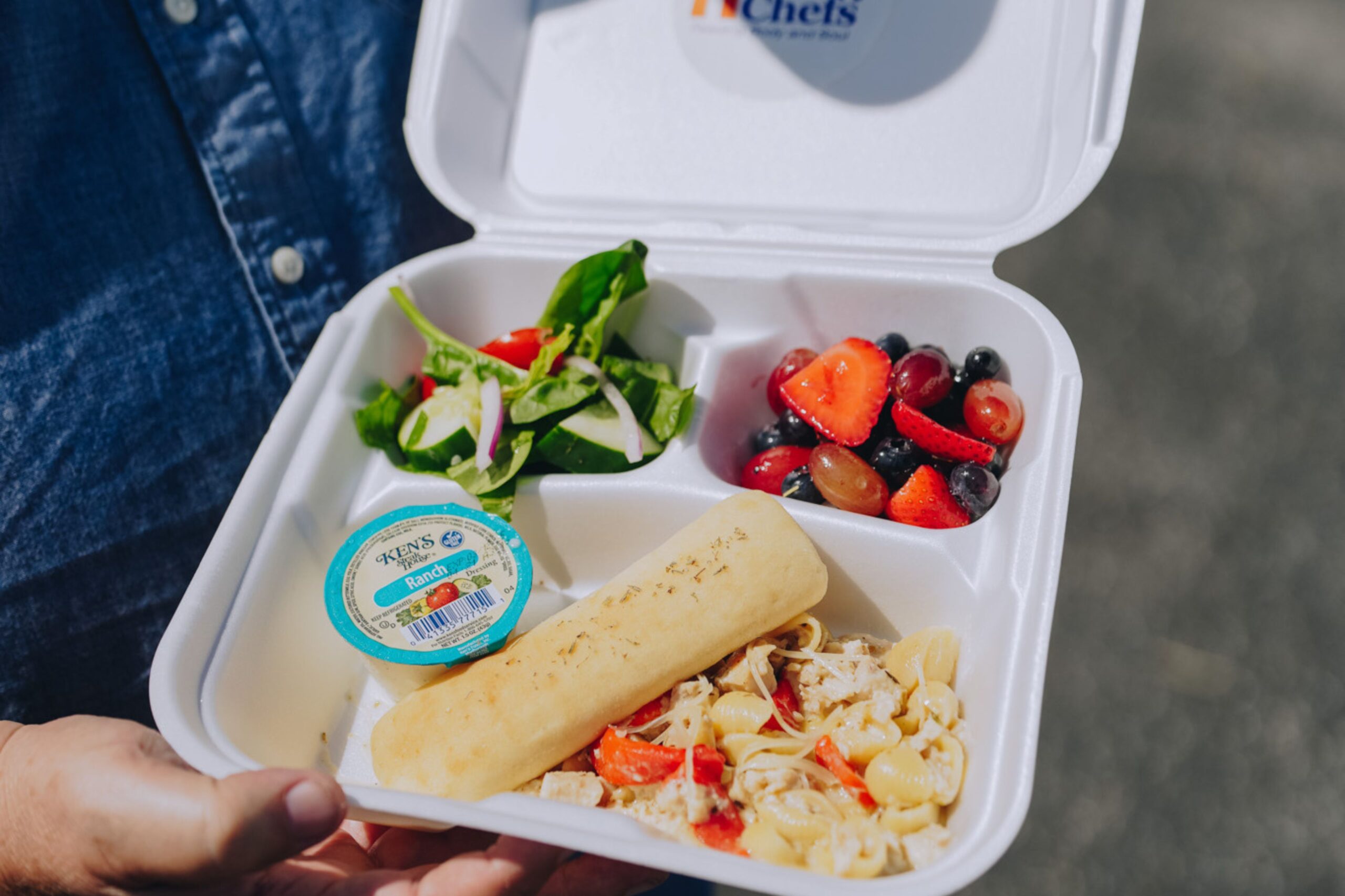 Hot meal provided by Mercy Chefs in response to Hurricane Milton