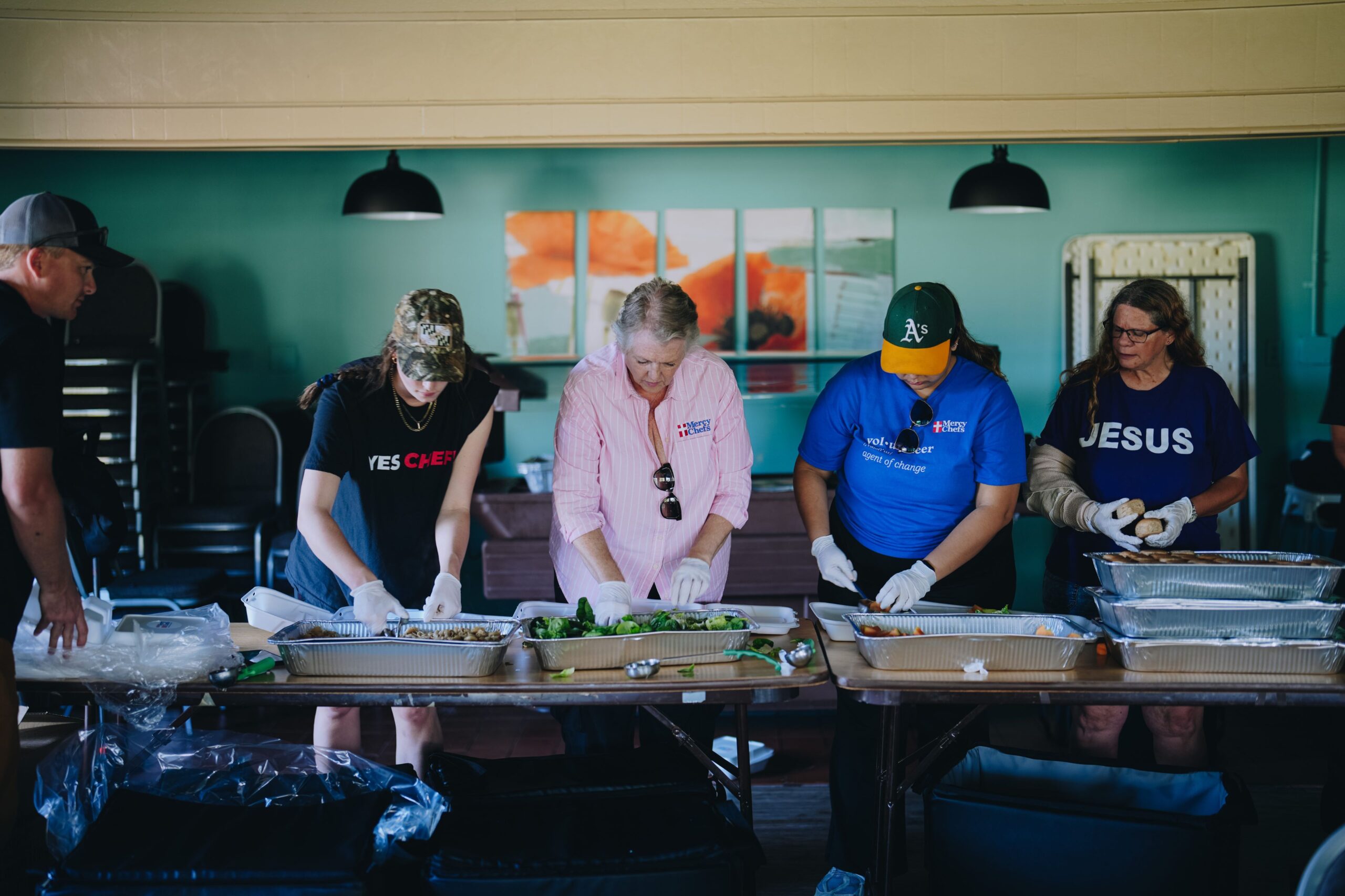 Mercy Chefs meal prep in Florida after Hurricane Milton