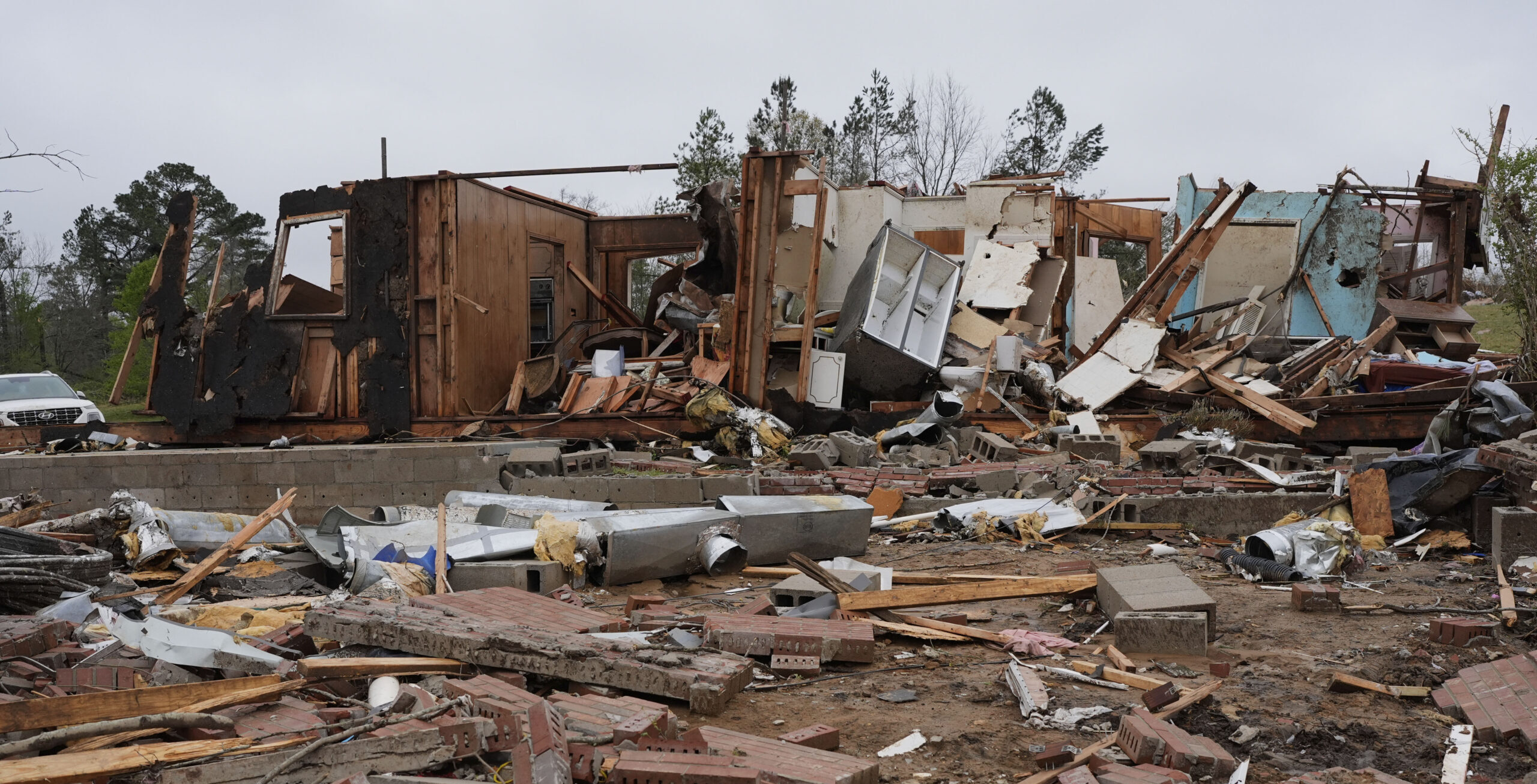 Widespread destruction in Selmer, TN, after devastating tornadoes tore through homes and communities.